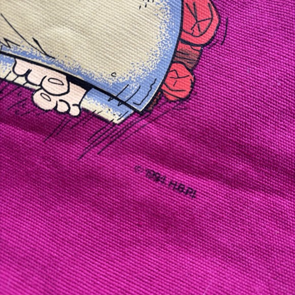 Vintage 1994 THE FLINTSTONES Hand Bag Purse Tote Medium Rare - VG - Picture 3 of 11